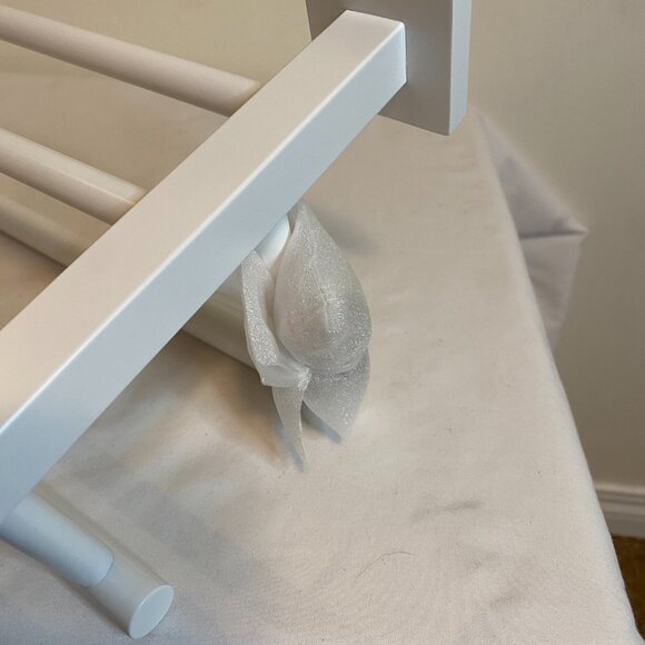 24 Inch Towel Shelf with 2 Towel Bars Matte White - Picture 6 of 9